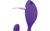 AD.Mr.Hook + LRS двойной беспроводной вибратор с клиторальной ложей, цвет фиолетовый - Adrien Lastic