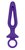 Фиолетовая силиконовая пробка с прорезью Silicone Groove Probe - 10,25 см., цвет фиолетовый - California Exotic Novelties