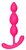 Розовый анальный стимулятор SILKY SMOOTH T-TEARDROP - 11 см., цвет розовый - Dream toys