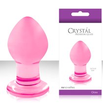 Анальная пробка Crystal Small - Pink, малая - NS Novelties