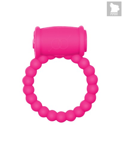 Розовое эрекционное кольцо Rings Drums, цвет розовый - Lola Toys