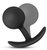 Черная анальная пробка Wearable Vibra Plug - 9,5 см., цвет черный - Blush Novelties