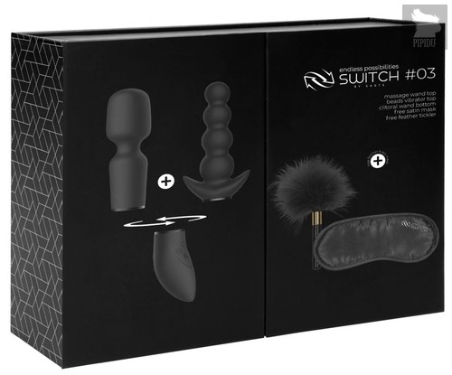 Черный эротический набор Pleasure Kit №3, цвет черный - Shots Media