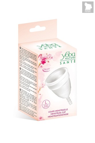 Менструальная чаша L Coupe menstruelle blanche taille L, цвет белый - Yoba