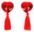 Красные пэстисы-сердечки с кисточками, цвет красный - Bior toys