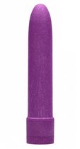 Фиолетовый вибратор 5.5" Vibrator Biodegradable - 14 см., цвет фиолетовый - Shots Media
