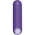 Фиолетовая вибропуля с силиконовой щеточкой для клиторальной стимуляции Fingerific, цвет фиолетовый - Evolved