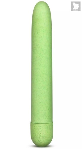 Зелёный биоразлагаемый вибратор Eco - 17,8 см., цвет зеленый - Blush Novelties