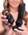 Черный фрикционный вибратор Silicone Vibrating & Thrusting Plug with Remote Control - 17,1 см., цвет черный - XR Brands