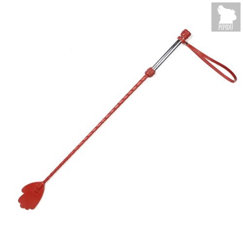 Красный стек с металлической рукоятью и наконечником-ладошкой - 70 см, цвет красный - Sitabella (СК-Визит)