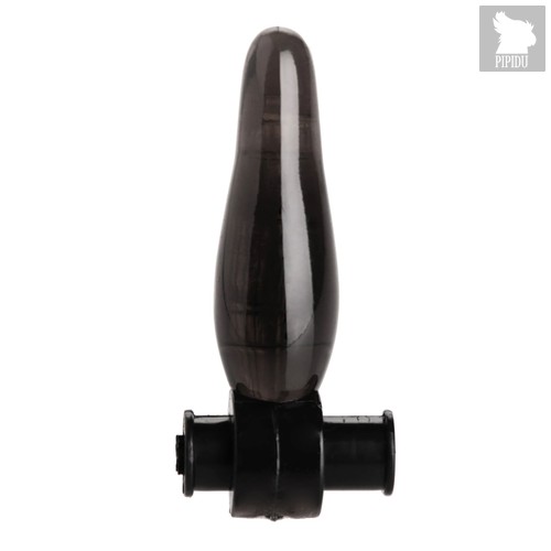 Дымчатая анальная мини-пробка с вибропулей Vibrating Bum Tickler Mini Anal Plug - 6,3 см., цвет дымчатый - XR Brands