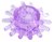 Фиолетовое гелевое эрекционное кольцо с шипиками, цвет фиолетовый - Toyfa