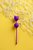 Фиолетовые вагинальные шарики A-Toys с ушками, цвет фиолетовый - Toyfa