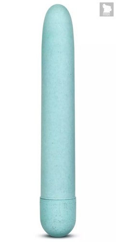 Голубой биоразлагаемый вибратор Eco - 17,8 см, цвет голубой - Blush Novelties