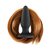 Чёрная анальная пробка с каштановым хвостом Filly Tails Chestnut, цвет черный - NS Novelties