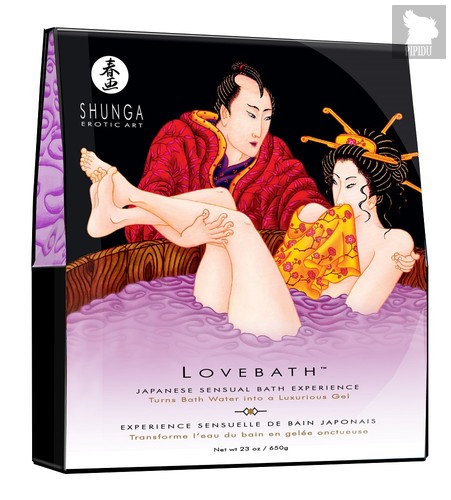 Соль для ванны Lovebath Sensual lotus, превращающая воду в гель - 650 гр. - Shunga Erotic Art