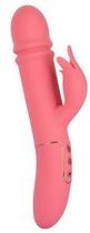 Розовый вибратор-кролик Shameless Tease - 25,5 см., цвет розовый - California Exotic Novelties