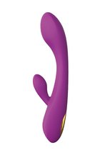 Фиолетовый вибратор HONEY BUNS с клиторальным стимулятором, цвет фиолетовый - Dream toys