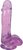 Фиолетовый гелевый фаллоимитатор Slim Stick with Balls - 15,2 см., цвет фиолетовый - XR Brands