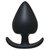 Анальная пробка Perfect Fit Plug Small - 7,4 см, цвет черный - Lola Toys