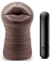 Коричневый мастурбатор-ротик Heather, цвет коричневый - Blush Novelties