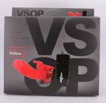 Страпон с вибрацией и клиторальным стимулятором VSOP - 17,5 см - Seven Creations
