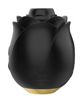 Черный клиторальный стимулятор Black Rose Silicone Clitoral Suction, цвет черный - Lovehoney