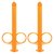 Набор из 2 оранжевых шприцов для введения лубриканта Lube Tube, цвет оранжевый - California Exotic Novelties