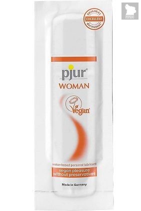 Лубрикант pjur WOMAN Vegan на водной основе - 2 мл. - Pjur