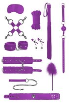 Фиолетовый игровой набор БДСМ Intermediate Bondage Kit, цвет фиолетовый - Shots Media