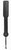 Черная гладкая шлепалка NOTABU с широкой ручкой - 32 см., цвет черный - Bioritm