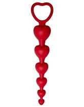 Бордовая анальная цепочка Love Beam - 19 см, цвет бордовый - Le Frivole