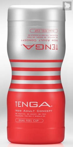 Мастурбатор TENGA Dual Sensation Cup, цвет красный - Tenga