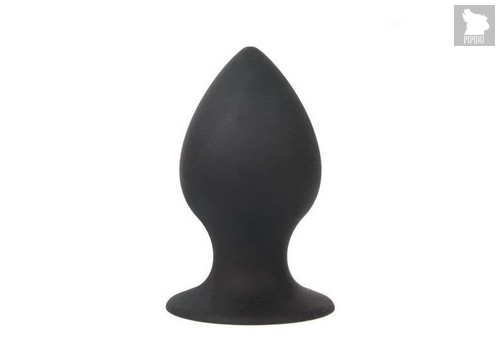 Чёрная анальная пробка Sex Expert - 7 см., цвет черный - Bioritm