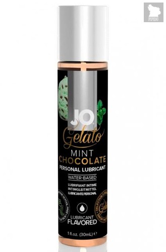 Вкусовой лубрикант JO Gelato Mint Chocolate Flavored Lubricant, мятный шоколад, 30 мл - System JO