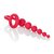 Анальная цепочка COLT - Buddy Balls с эрекционным кольцом, цвет красный - California Exotic Novelties