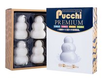 Набор из 4 мастурбаторов MensMax Pucchi Premium, цвет белый - Men's max