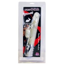 Вибромассажер с ротацией, возвратно-поступательным движением и стимулятором клитора - 29 см