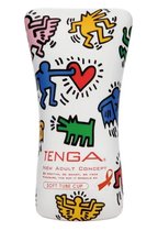 Мастурбатор-туба Keith Haring Soft Tube CUP, цвет разноцветный - Tenga