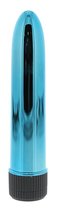 Голубой гладкий вибромассажёр KRYPTON STIX 5 MASSAGER M/S BLUE - 12,7 см, цвет голубой - Nanma (NMC)