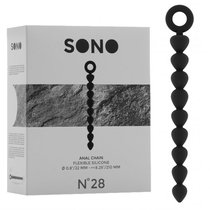 Анальная цепочка Sono №28 - Black, цвет черный - Shots Media
