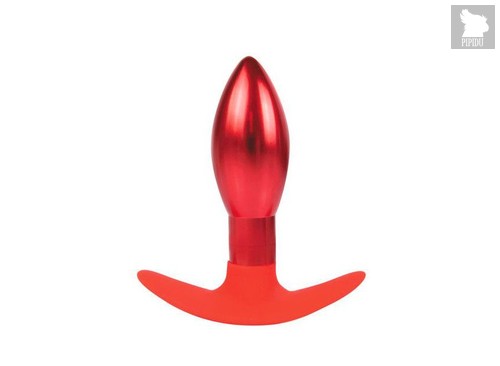 Каплевидная анальная втулка красного цвета - 9,6 см., цвет красный - Bioritm