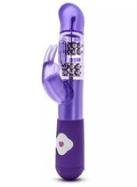 Фиолетовый вибратор с клиторальной стимуляцией G Rabbit - 26 см, цвет фиолетовый - Blush Novelties