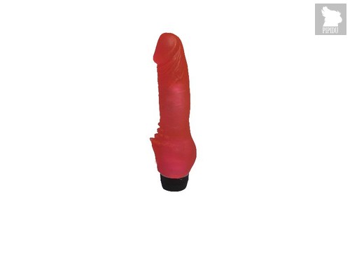 Розовый гелевый вибратор с шипами у основания - 17,8 см - Lovetoy (А-Полимер)