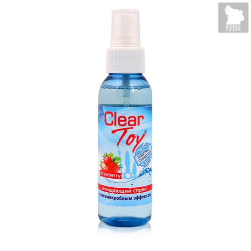 СПРЕЙ CLEAR TOY STRAWBERRY ОЧИЩАЮЩИЙ 100 мл арт. LB-14012, цвет прозрачный - Bioritm