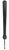 Черная гладкая классическая шлепалка с ручкой - 48 см., цвет черный - Bioritm
