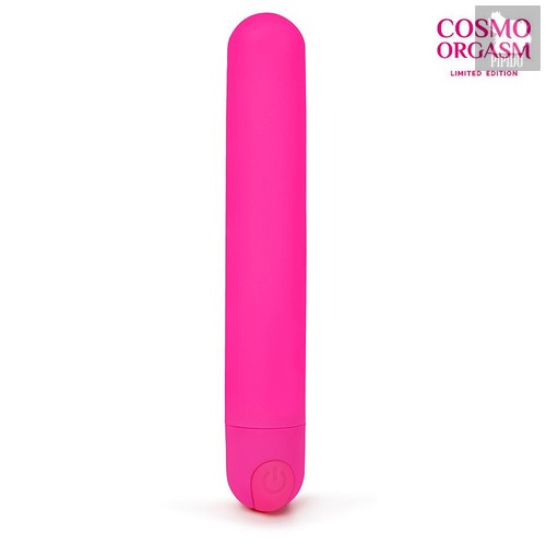 Ярко-розовый классический перезаряжаемый мини-вибратор - 12 см., цвет розовый - Bior toys