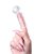 Прозрачная рельефная насадка на палец Ricol - 8 см., цвет прозрачный - Toyfa