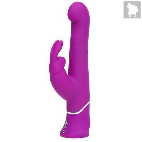 Фиолетовый вибратор с клиторальным стимулятором Beaded G-Spot Rechargeable Rabbit Vibrator - 24 см., цвет фиолетовый - Lovehoney