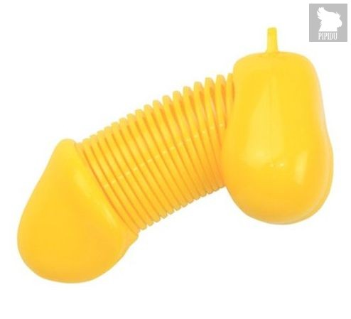 Желтый брелок для ключей в форме пениса, цвет желтый - Romfun